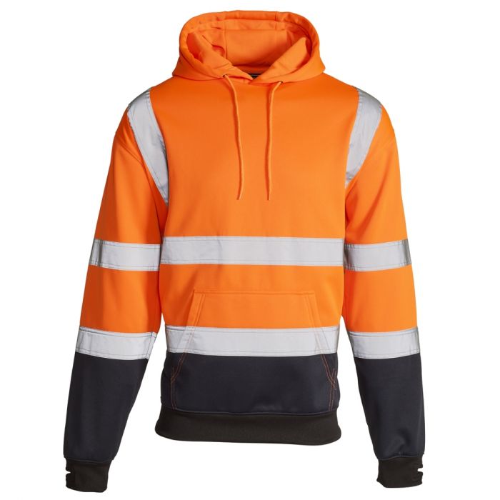 SUPERTOUCH Hi VIZE TWO TONE HOODY ORANGE NAVY