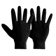 Load image into Gallery viewer, BOX OF MERCATOR IDEAL GRIP PLUS INDUSTRIAL BLACK NITRILE GLOVE
