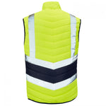 SUPERTOUCH HI VIZ YELLOW NAVY PUFFER BODYWARMER