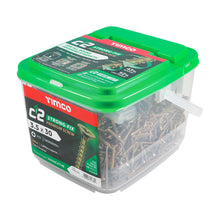 Load image into Gallery viewer, C2 Strong-Fix Multi-Purpose Premium Screws - PZ - Double Countersunk - Yellow, 3.5 x 30 TUB
