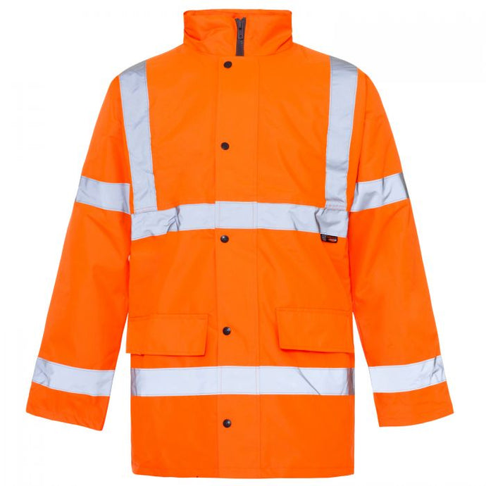 SUPERTOUCH HI VIZ STANDARD PARKA COAT - ORANGE