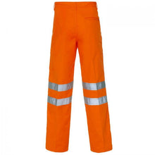 Load image into Gallery viewer, Supertouch Hi Vis Orange Polycotton Trousers - H65
