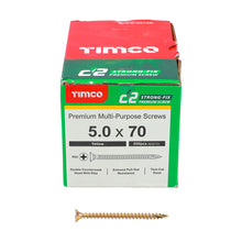 Load image into Gallery viewer, TIMCO 5.0 x 70 C2 Premium Industrial Twin Cut Screws PZ Screw (200)
