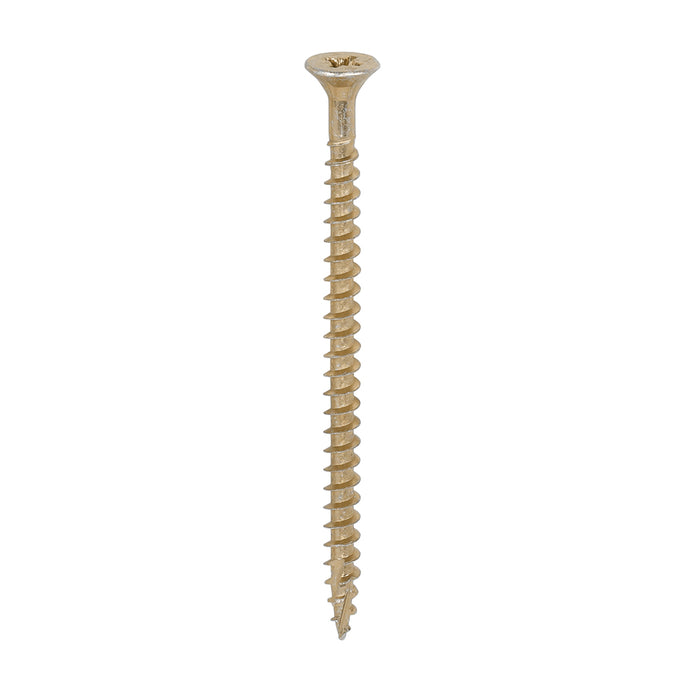 C2 Strong-Fix Multi-Purpose Premium Screws - PZ - Double Countersunk - Yellow 5.0 x 80