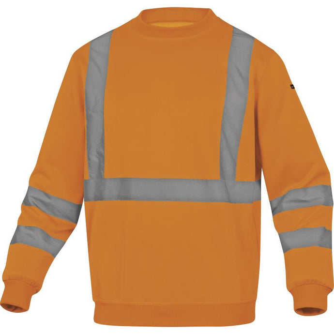 DELTAPLUS  ASTRAL HIGH VISIBILITY SWEAT, FLUORESCENT ORANGE