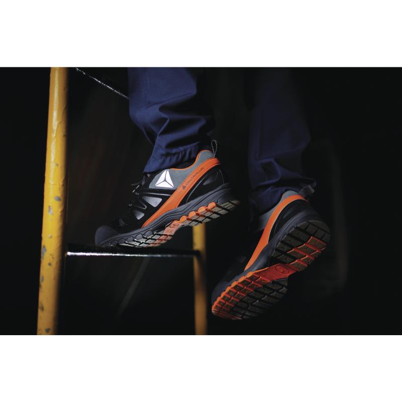 DELTAPLUS BROOKLYN LEATHER WORK TRAINE SAFETY SHOE FOOTWEAR  S3 SRC