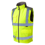 LEO - TORRINGTON - YELLOW -  ISO 20471 CLASS 2 HI VIZ WATER REPELLANT PADDED BODYWARMER