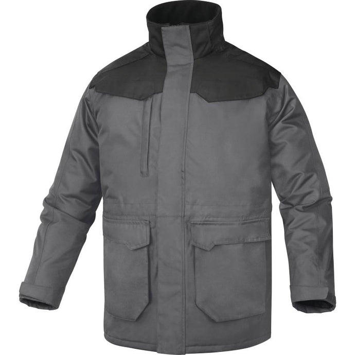 DELTAPLUS CARSON2 PU-COATED OXFORD POLYESTER MACH PARKA, GREY-BLACK