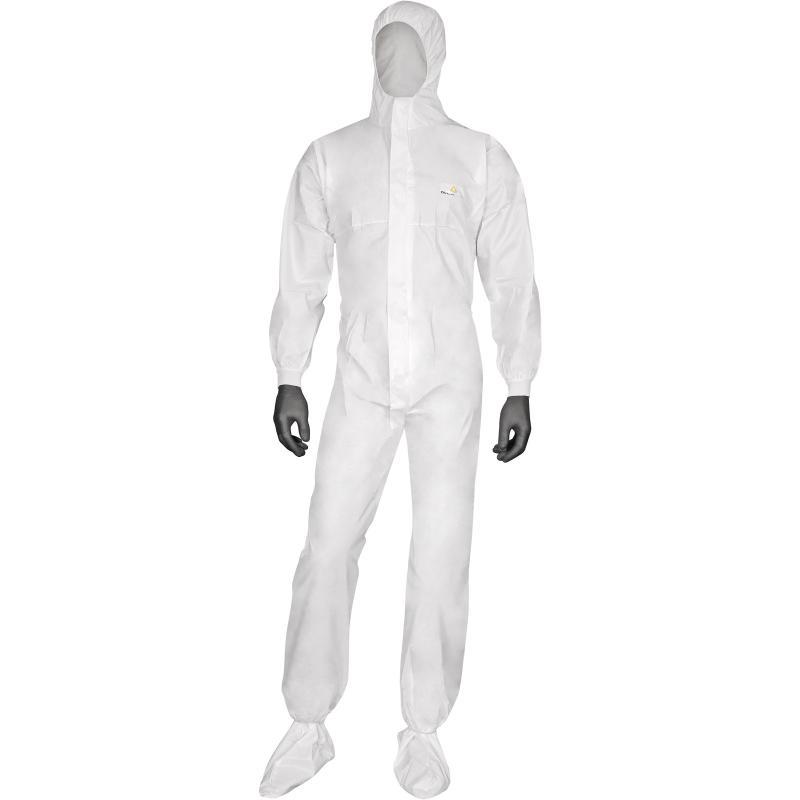 DELTAPLUS DT117 DELTATEK 5000 DISPOSABLE OVERALLS WITH HOOD - 5B TYPE - 6B TYPE