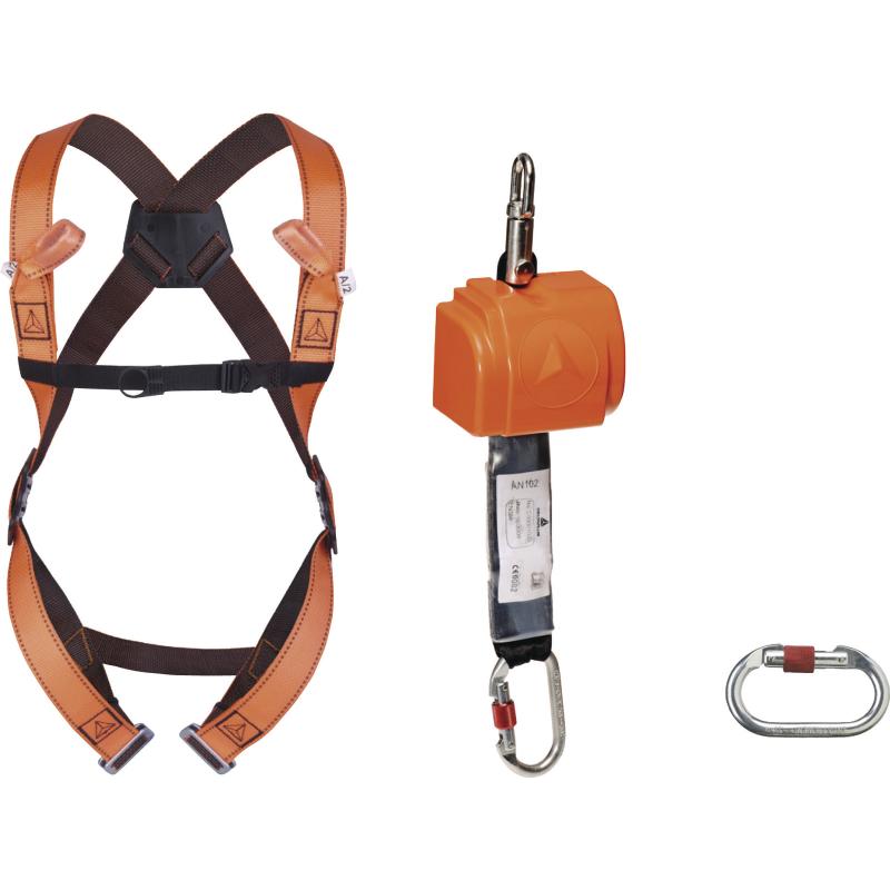 DELTAPLUS ELARA 140  "VERTICAL 2,50 M" FALL ARRESTER HARNESS SET