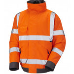 LEO - CHIVENOR - ORANGE -  ISO 20471 CLASS 3 HI VIZ WATERPROOF BOMBER JACKET
