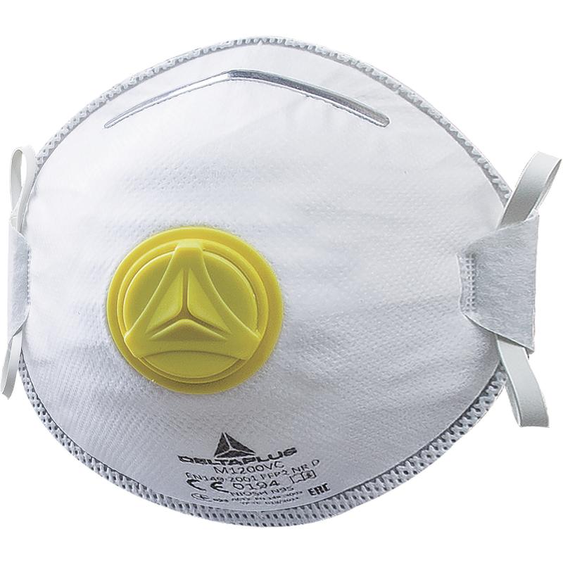 DELTAPLUS  M1200V FFPP2 INDUSTRIAL SAFETY FACE FILTER MASK BOX OF 10