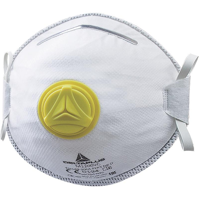 DELTAPLUS  M1200V FFPP2 INDUSTRIAL SAFETY FACE FILTER MASK BOX OF 10