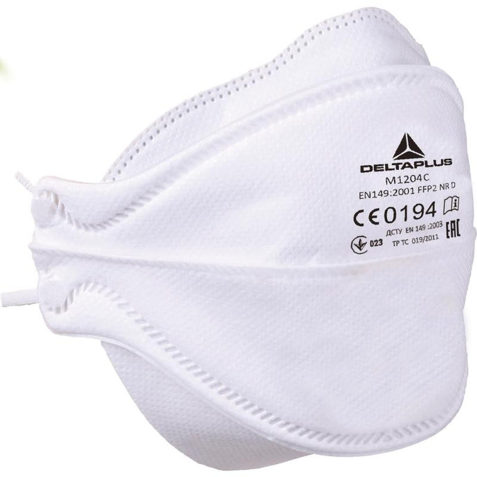 DELTAPLUS M1204 BOX OF 20 HALF-MASKS FFP2 WITH 4 FOLDABLE PARTS