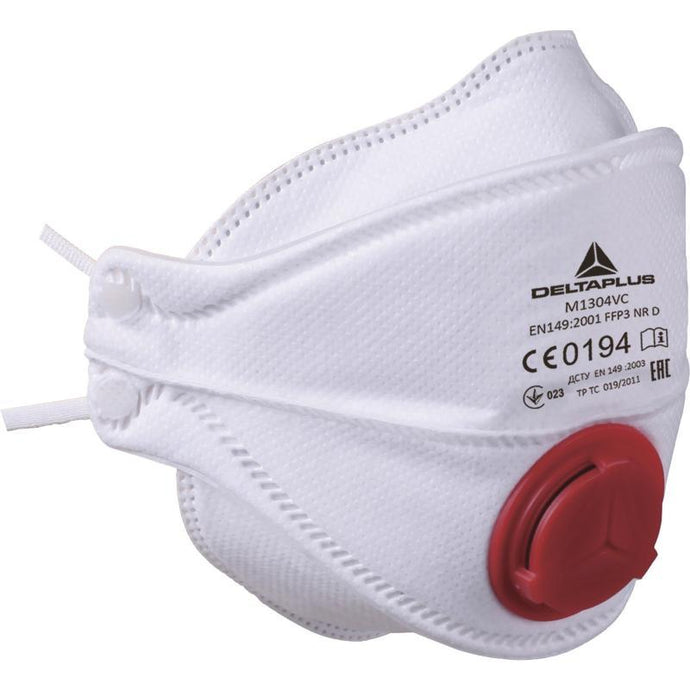 DELTAPLUS M1304V 4 FOLD FLAT DISPOSABLE FFP3 FACE MASK BOX OF 10
