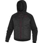 DELTAPLUS MOOVE HOODED WORK JACKET BLACK RED LINING