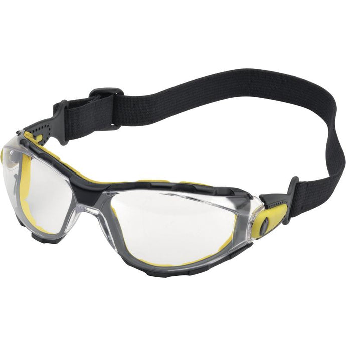 DELTAPLUS  PACAYA STRAP STYLE CLEAR SAFETY FOAM PROTECTION SPEC GLASSES