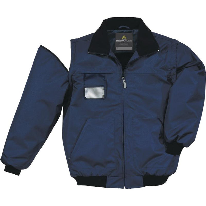 DELTAPLUS RENO LINED WORK JACKET C/W REMOVABLE SLEEVE