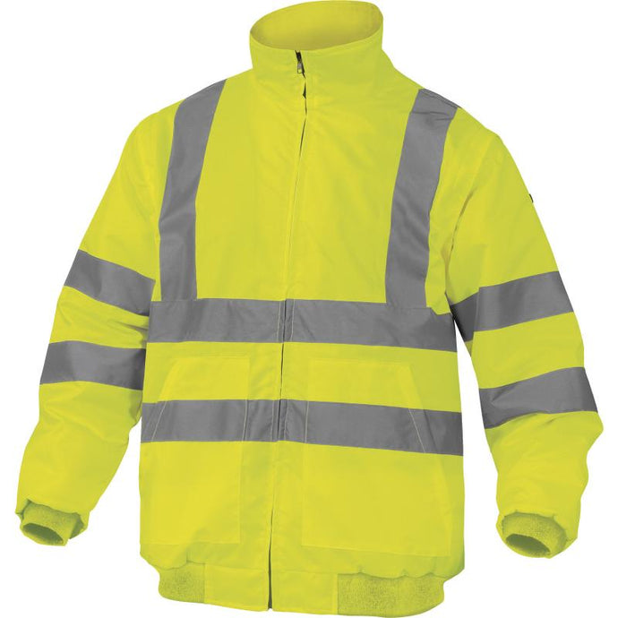 DELTAPLUS  RENO HV FLUORESCENT YELLOW BOMBER HV JACKET - BODYWARMER