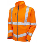 LEO - BUCKLAND - ORANGE  - ISO 20471 CLASS 3 HI VIZ SOFTSHELL WORK JACKET