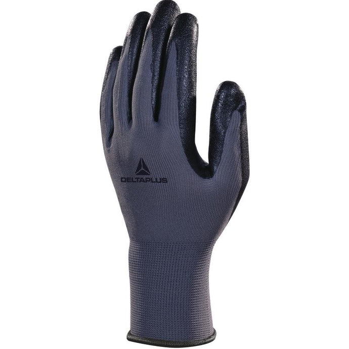 DeltaPlus VE722 POLYESTER KNITTED  - NITRILE FOAM PALM WORK GLOVE