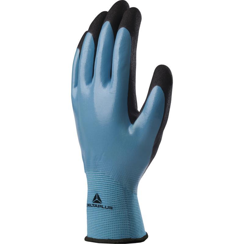 DELTAPLUS VV636 BL WET & DRY  INDUSTRIAL NITRILE WORK GLOVE