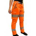 LEO - STARCROSS - ISO 20471 CLASS LADIES HI VIZ STRETCH WORK TROUSER RAILSPEC