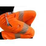 LEO - STARCROSS - ISO 20471 CLASS LADIES HI VIZ STRETCH WORK TROUSER RAILSPEC