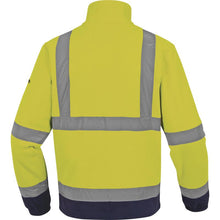 Load image into Gallery viewer, DELTAPLUS ZENITH HIGH VISIBILITY FLEECE JACKET, FLUORESCENT YELLOW NAVY-BLUE
