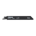 TIMCO Reciprocating Saw Blades - Metal Cutting - Bi-Metal S922BF 150MM