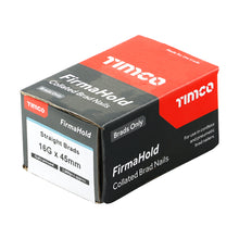 Load image into Gallery viewer, TIMCO FirmaHold Collated Brad Nails 16 Gauge Straight Galvanised 16g x 45 (2000)
