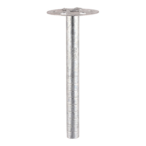 TimCo Metal Insulation Fixings - Zinc 8.0 x 110 (100)