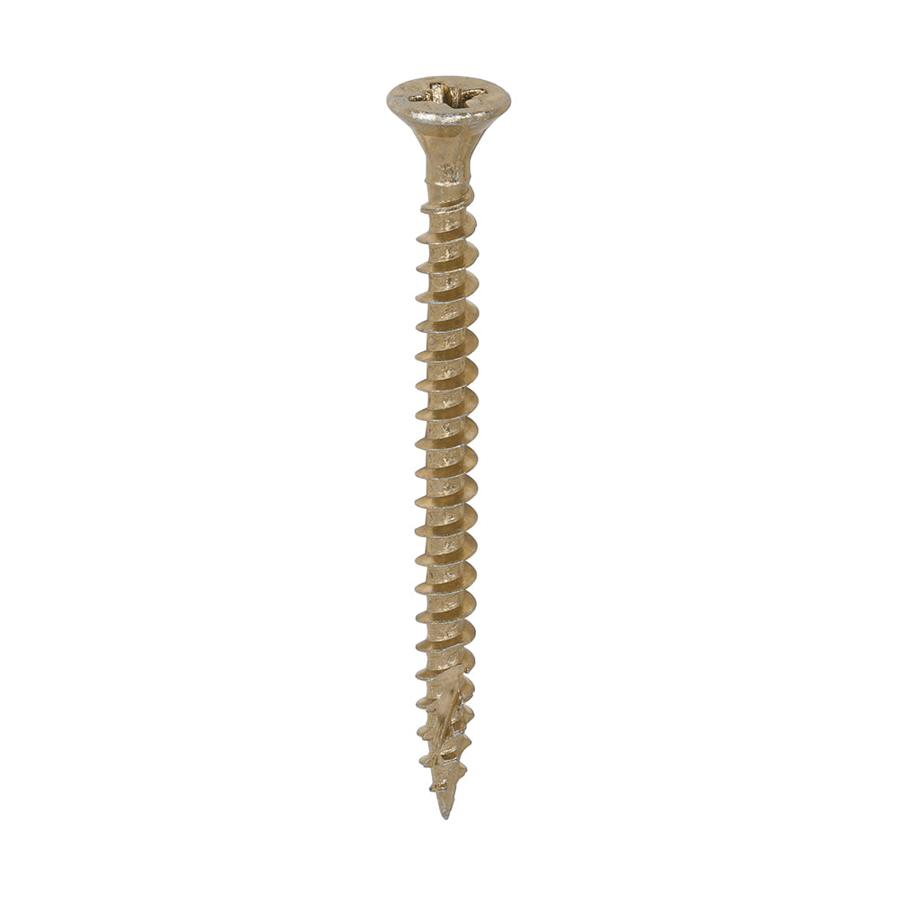 TIMCO  4.0 X 50 TUB C2 Premium Industrial Twin Cut Screws  PZ Yellow