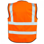 SUPERTOUCH HI VIZ EXECUTIVE ORANGE  ZIP VEST